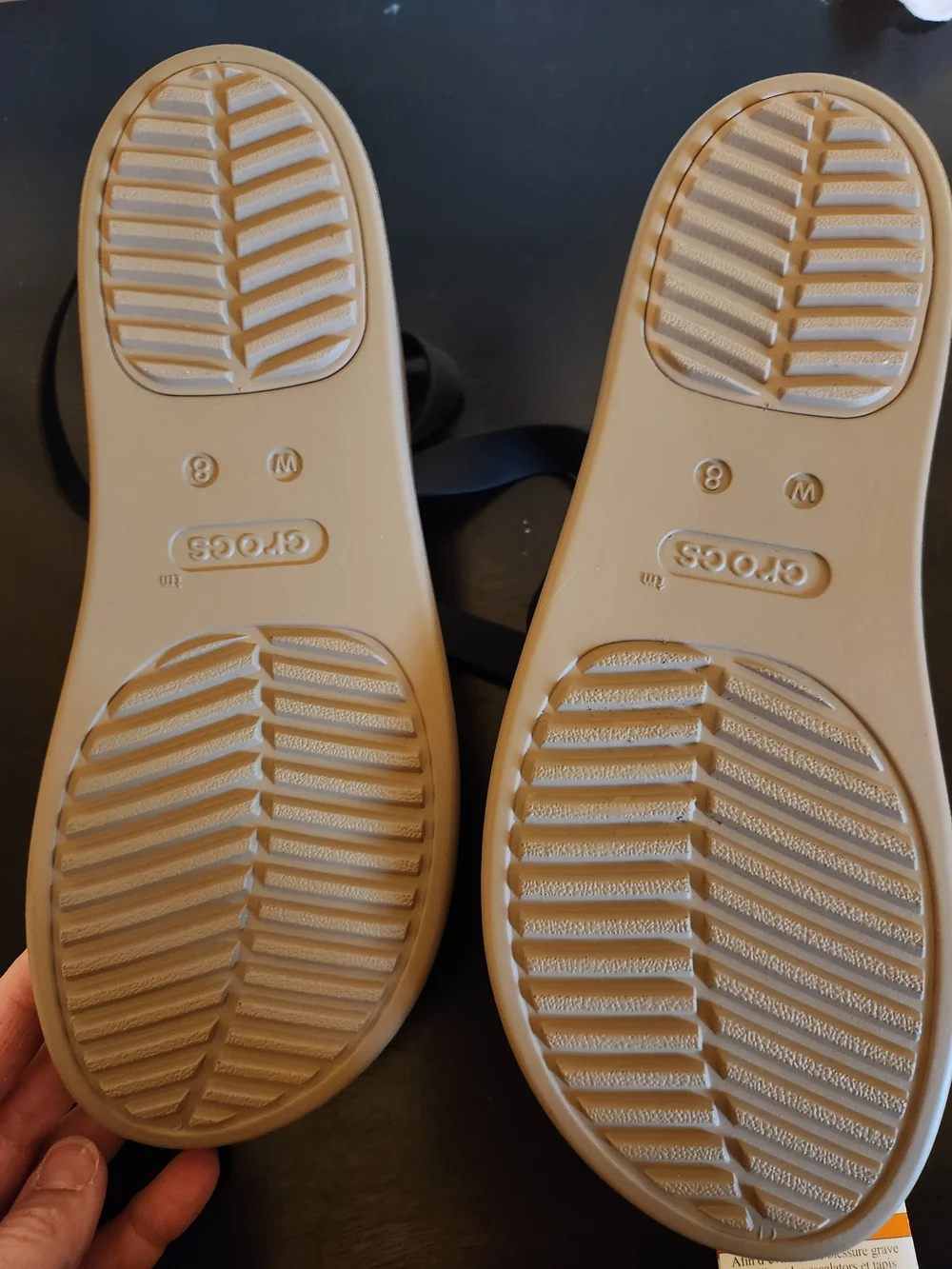 CROCS platform sandals